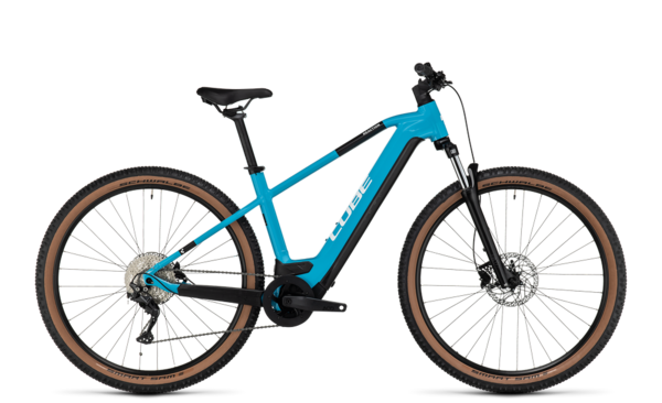 Biciclta electrica Cube Reaction Hybrid ONE 750 skyblue´n´white
