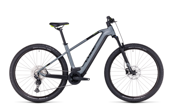 Bicicleta electrica CUBE REACTION  Hybrid Pro 750 flashgrey´n´green