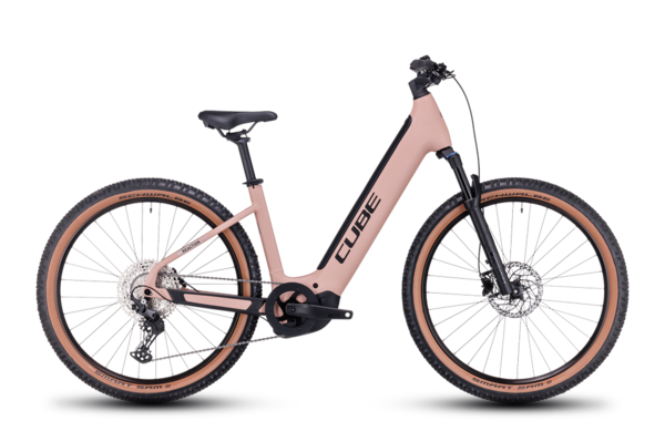 Bicicleta electrica CUBE REACTION Hybrid Pro 750 blushrose´n´silver Easy Entry