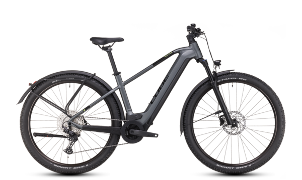 Bicicleta electrica CUBE REACTION  Hybrid Pro 750 Allroad flashgrey´n´green