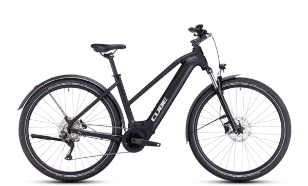 Bicicleta electrica Cube Nuride Hybrid Pro 750 Allroad black´n´metal trapeze