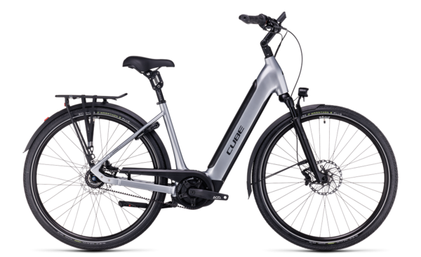 Bicicleta electrica Cube Supreme Hybrid SLX 625 polarsilver´n´black
