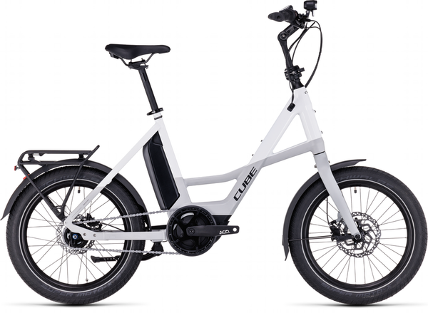Bicicleta electrica Cube Compact Hybrid 500 grey´n´white